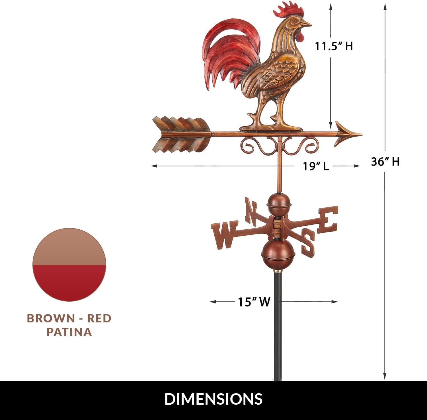 Good Directions 36'' H Metal Animals Weathervane
