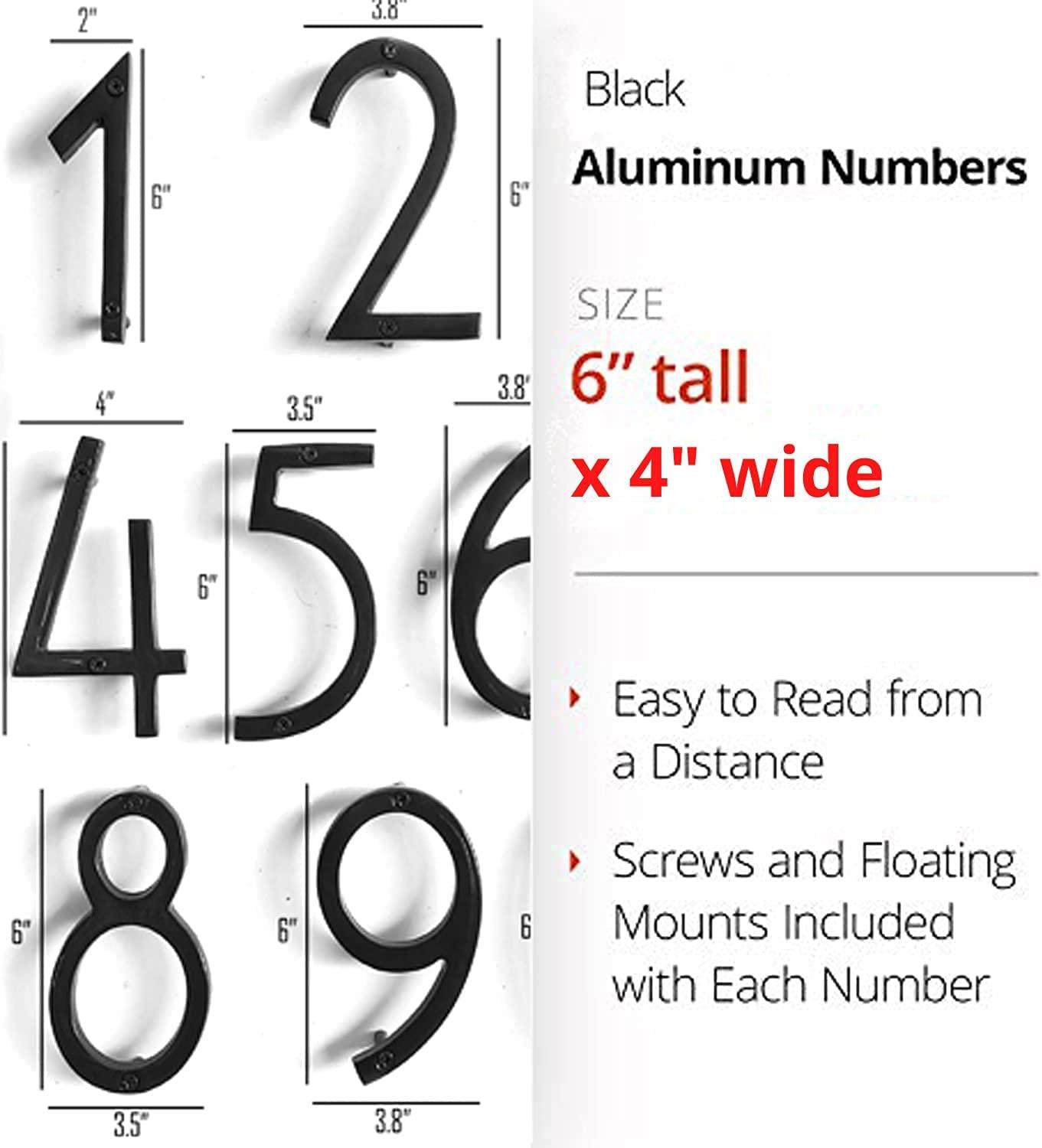 NACH Metal Floating Mount House Number