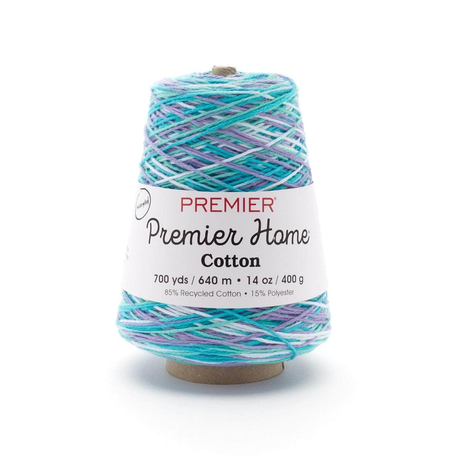 Premier Yarns Home Cotton Cone Yarn, Ideal Knitting and Crochet Supplies, Cotton-Polyester Blend, Multi, Water Lilies