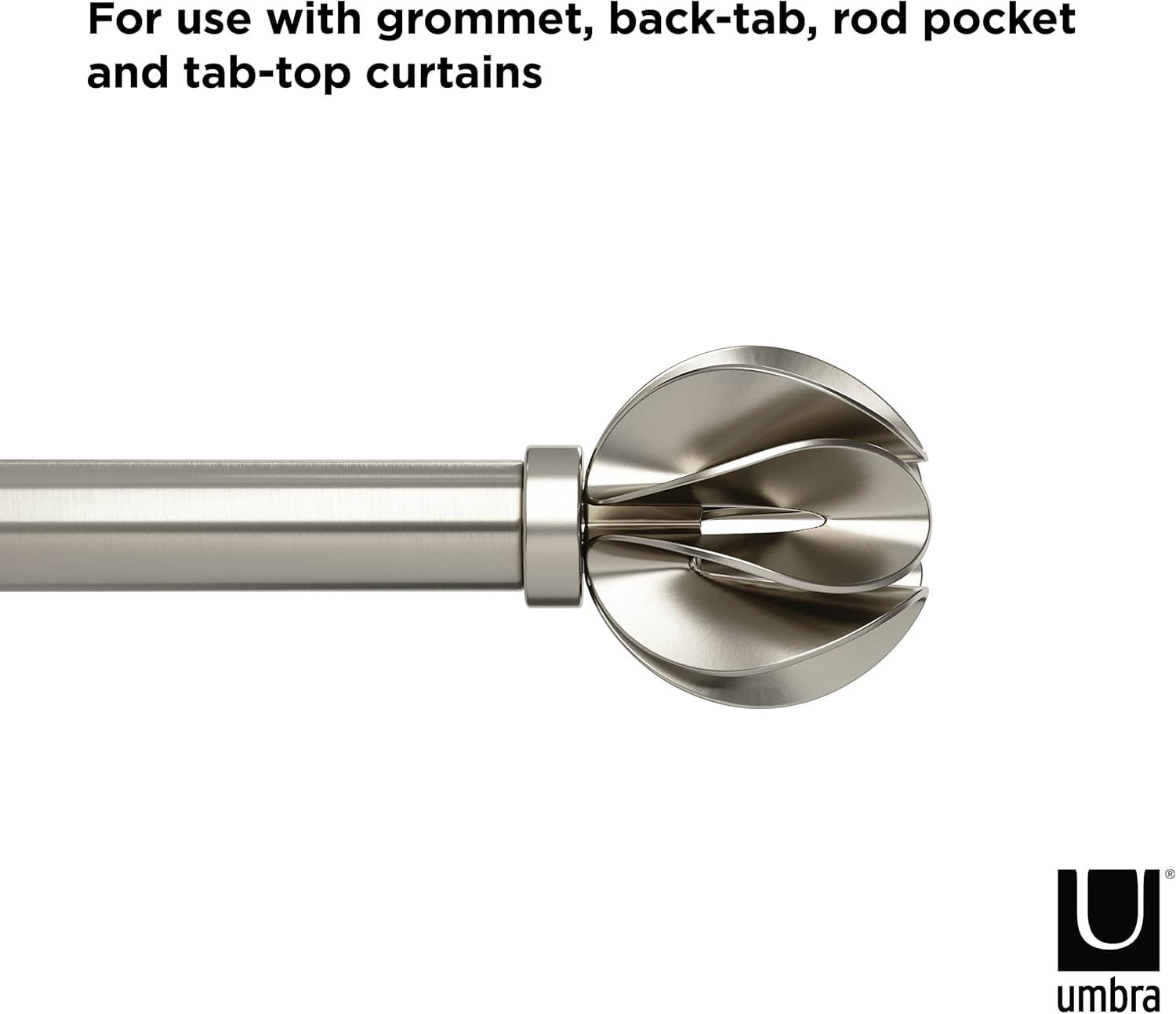 Umbra Blossom Adjustable Single Curtain Rod