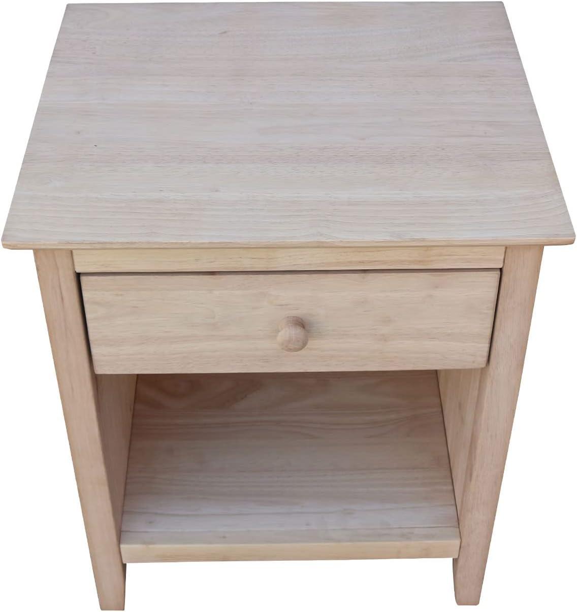 19.5" Nightstand Unfinished - International Concepts