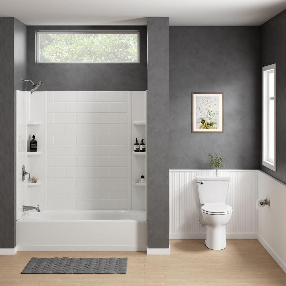 American Standard 5503B00B.020 Transitional Slow-Close Round Front Toilet Seat, White