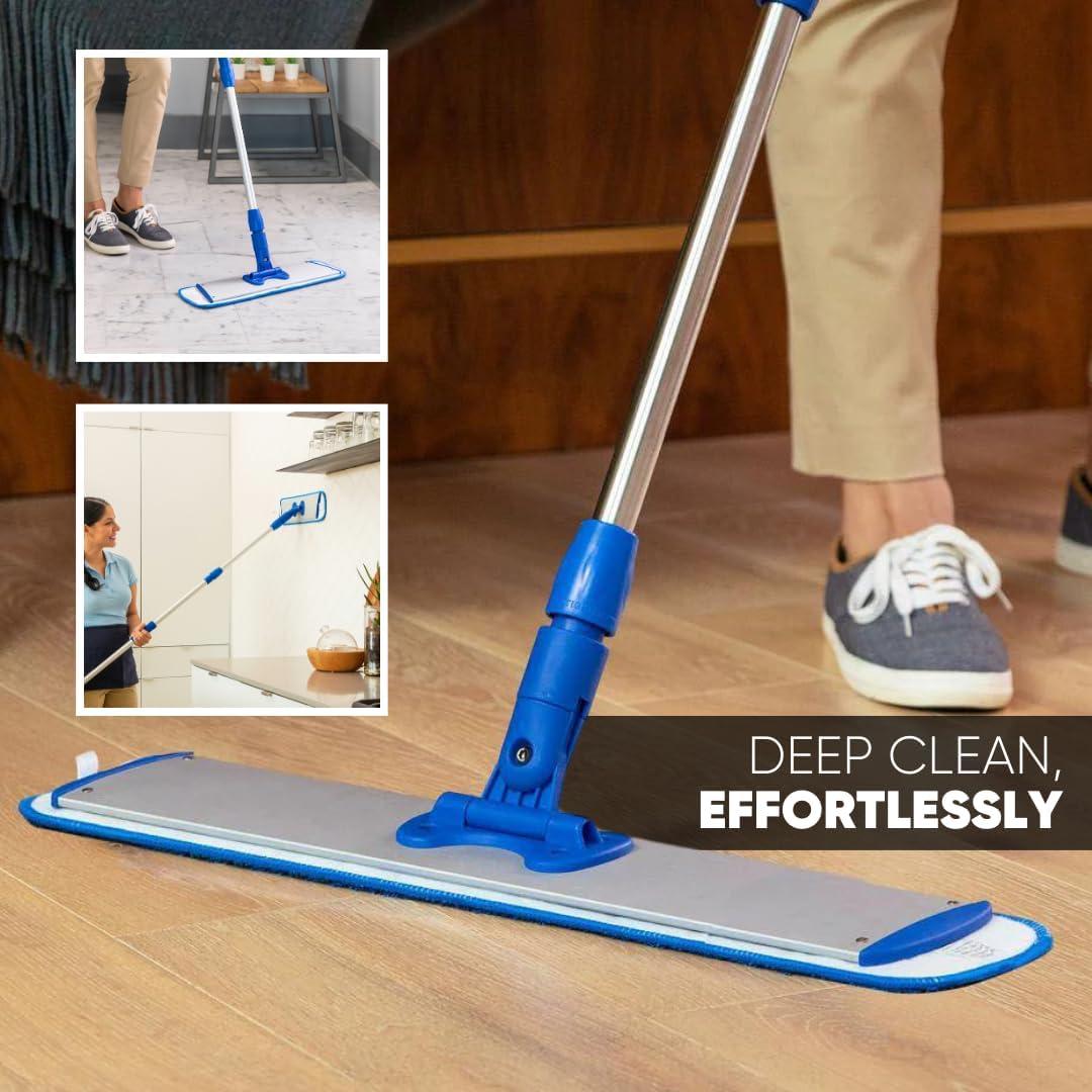 Microfiber Wholesale™ 24 inch Microfiber Mop Pads - Machine Washable, Reusable, Refills & Replacement Wet Mop Heads Compatible with Any Microfiber Flat Mop System (3 Pack)