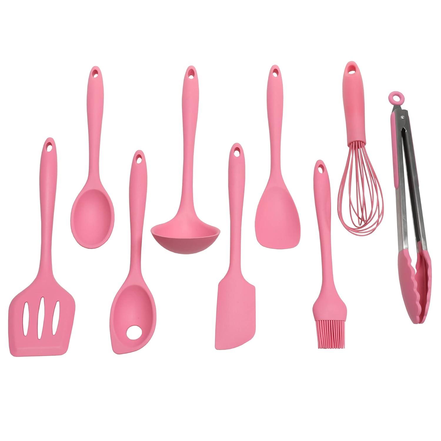 Chef Craft Premium Silicone Basting Spoon, 11 inch, Pink