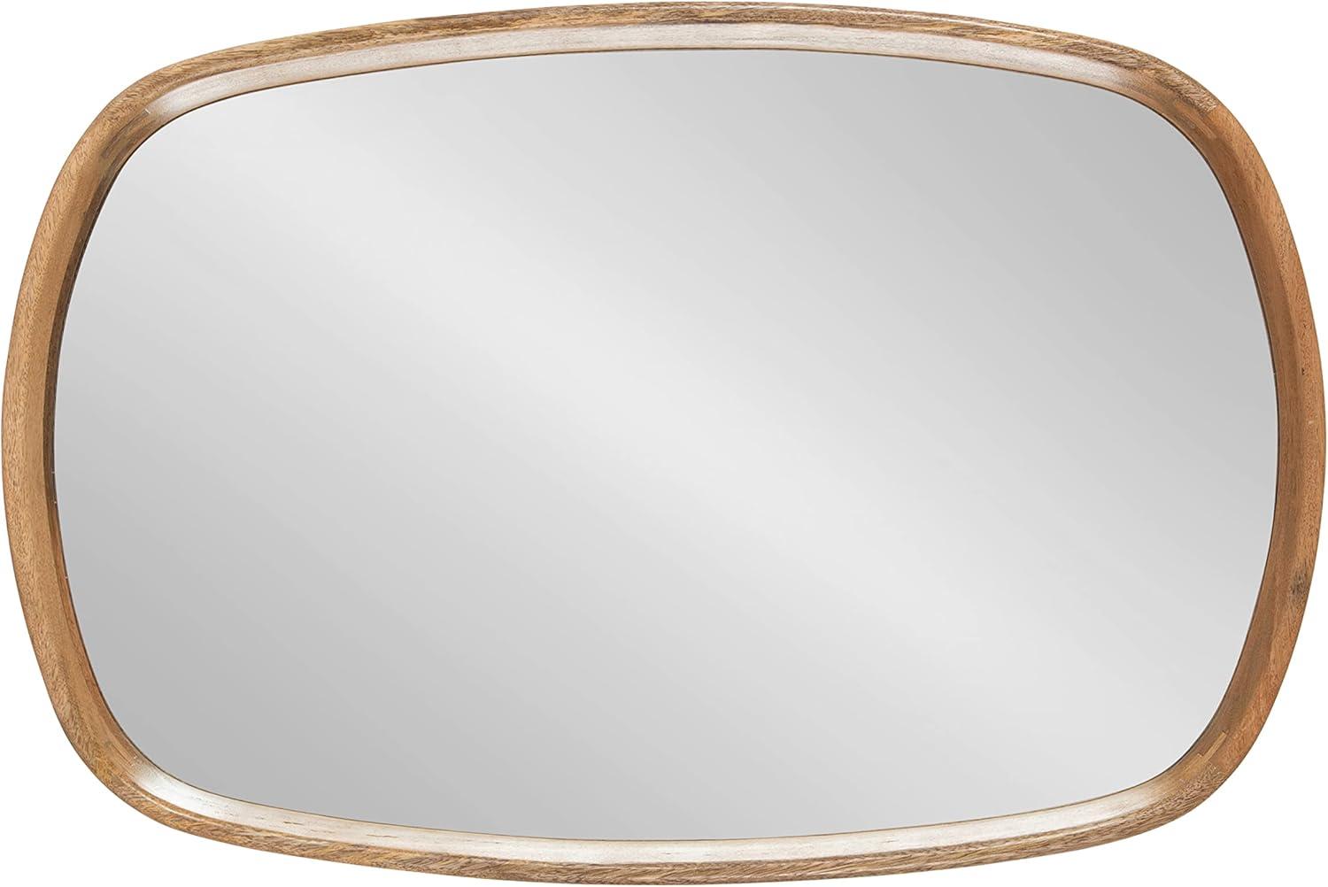 Kate and Laurel Prema Framed Wall Mirror, 20x30, Natural