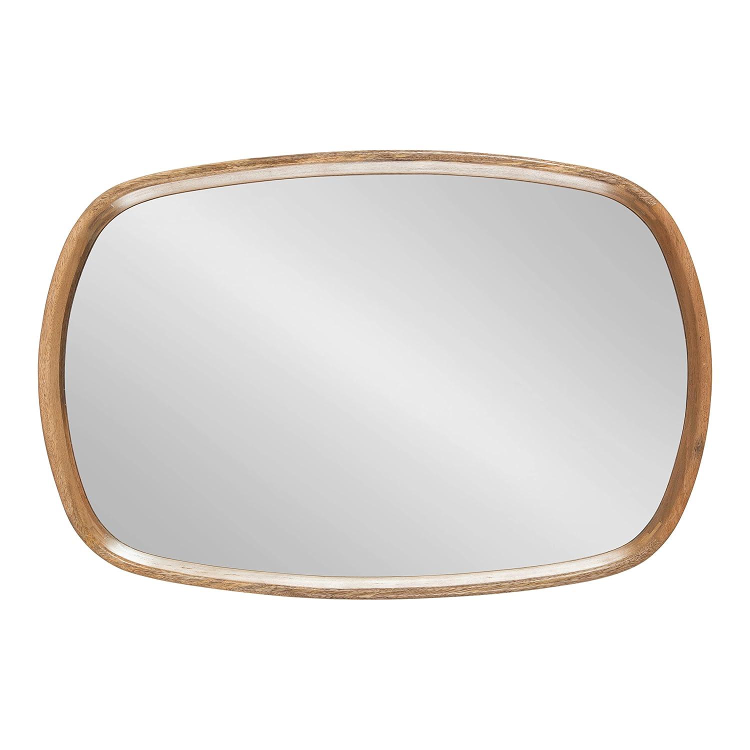 Kate and Laurel Prema Framed Wall Mirror, 20x30, Natural