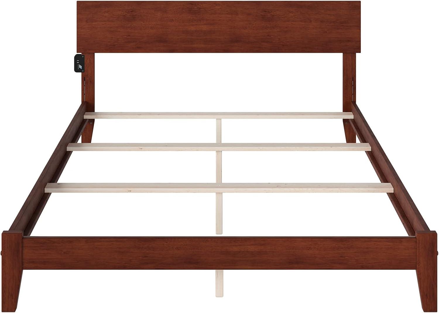 Orlando Queen Traditional Bed in Walnut