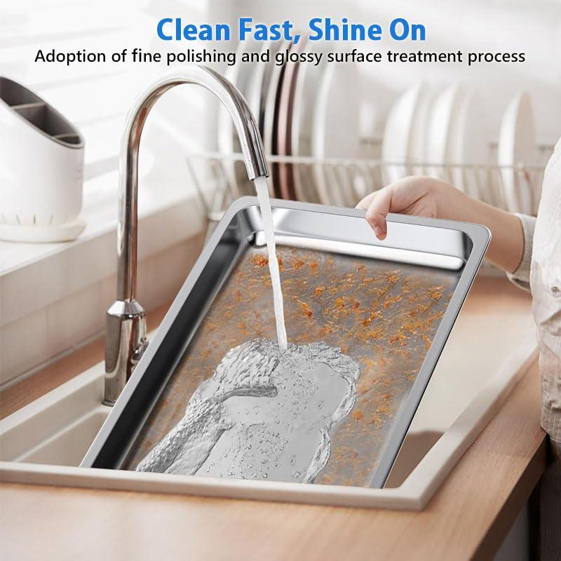 The Party Aisle™ Chafing Dishes For Buffet 4 Pack, 8 Qt Stainless Steel Chafers And Buffet Warmers Sets With Lid, Rectangle Serving Food Warmer Catering Supplies Buffet Display For Parties