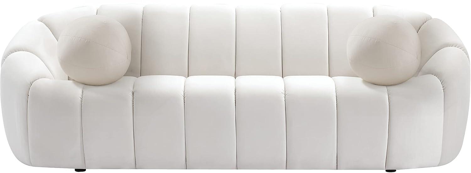 Meridian Furniture Elijah Cream Velvet Sofa