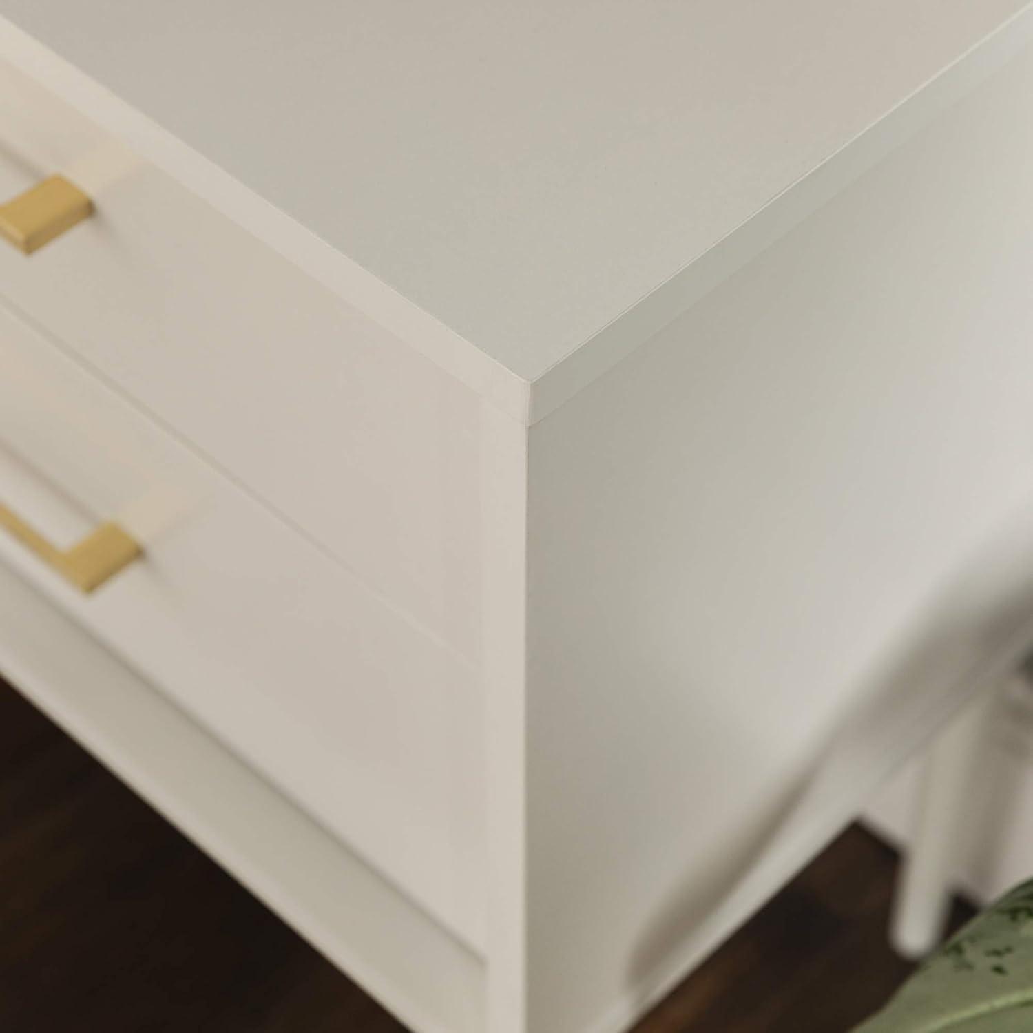 SQRTFV Olivia Modern 2-Drawer Rectangle Nightstand Bedroom Side End    20 Inch  Black