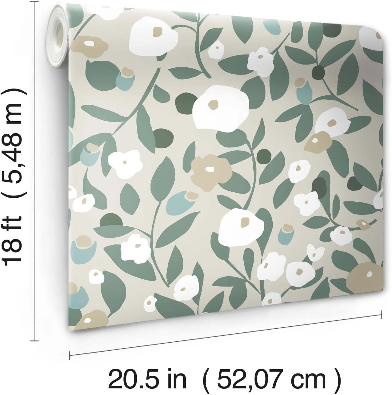Kensington Peel & Stick Floral Roll
