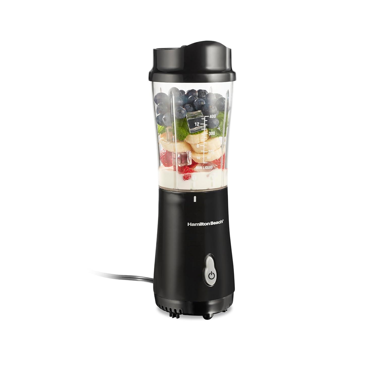 Hamilton Beach 51101B Personal Blender with Travel Lid, Black