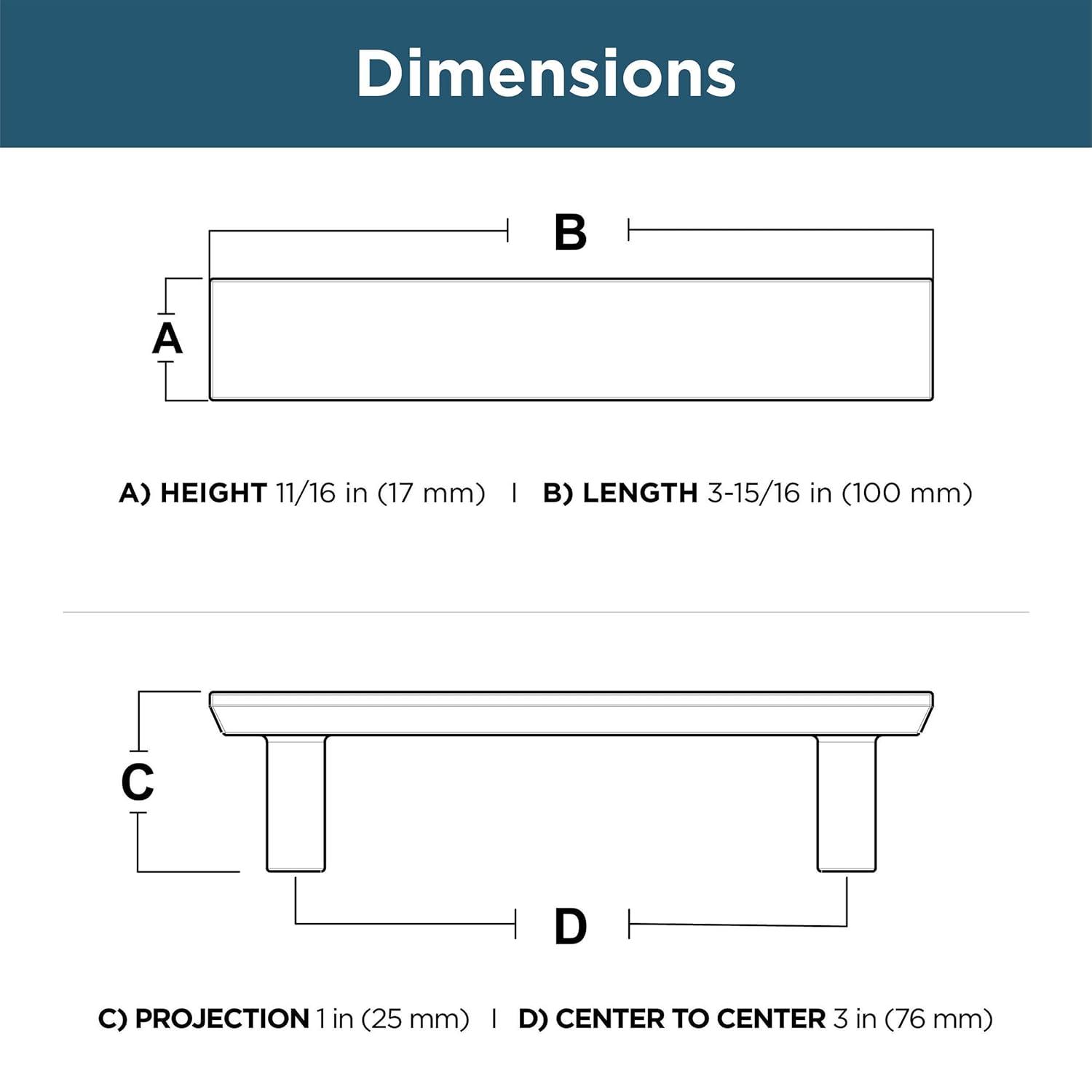 Franklin Brass Chamfered Bar Pull (Set of 5)