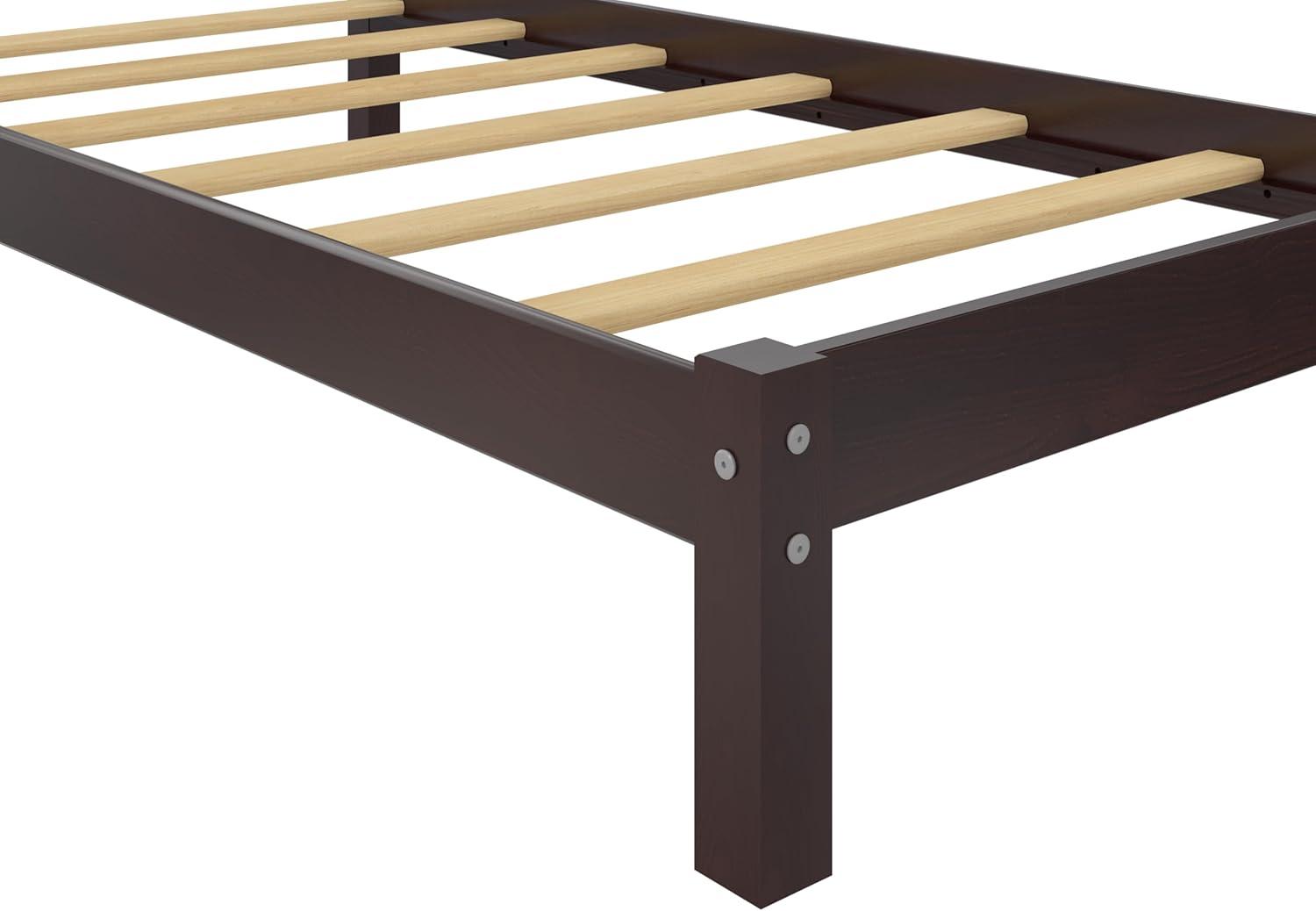 DHP Braylon Twin Size Wooden Bed Frame, Black