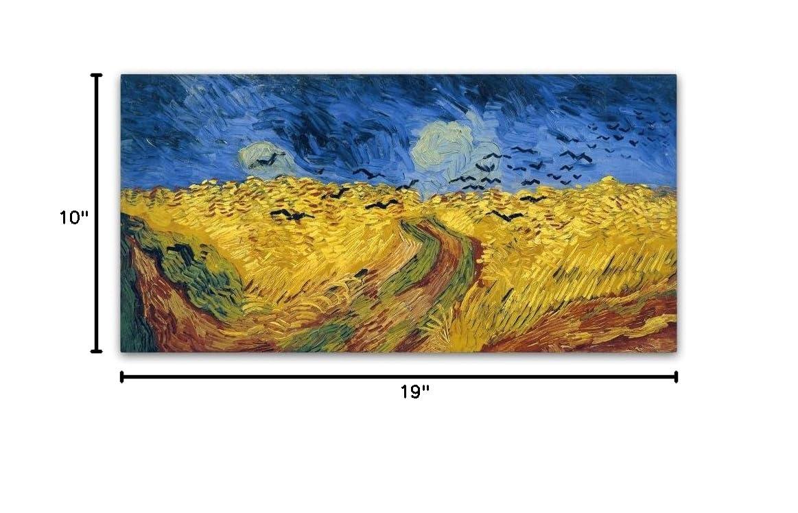 Vault W Artwork " Wheatfield With Crows " by Vincent Van Gogh Painting Print