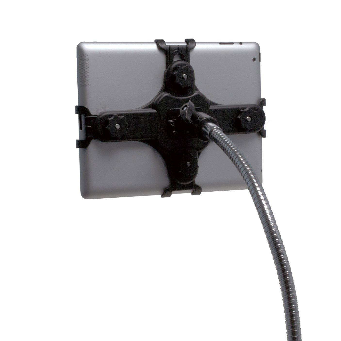 Universal Floor Stand - CTA Universal Height-Adjustable Gooseneck Floor Stand for iPad 11 A16 - iPad Air 11 / 13 - Pro 11-Inch - 5th & 6th Gen, Kindle Fire & Most 9.7-10.1″ Tablets. (PAD-UAFS)
