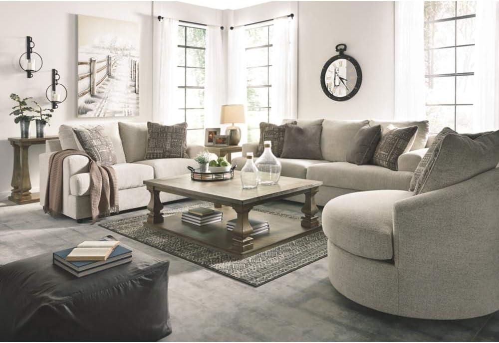 Ebern Designs Maravilla Upholstered Swivel Barrel Chair