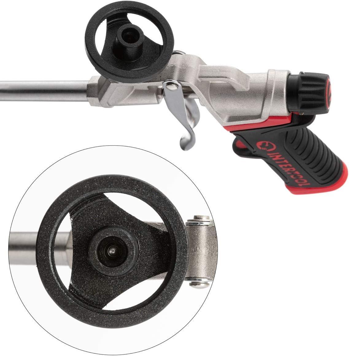 INTERTOOL Spray Foam Gun, Professional Expanding Insulation, Sealant Applicator, Lightweight Plastic Body, Advanced Flow Control Knob for Accurate Control PT08-0608
