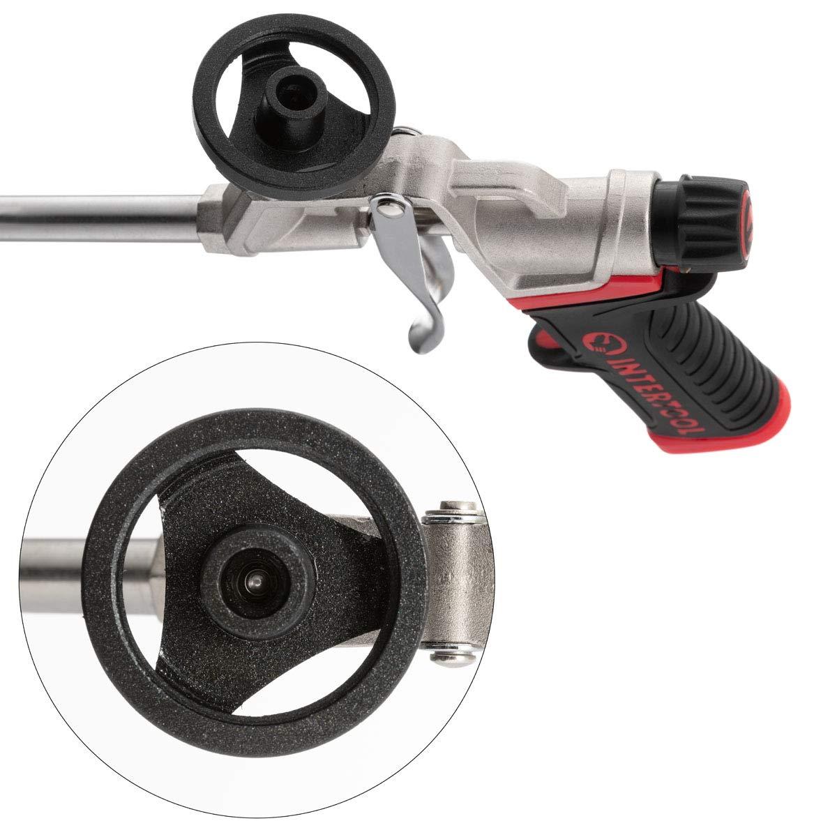 INTERTOOL Spray Foam Gun, Professional Expanding Insulation, Sealant Applicator, Lightweight Plastic Body, Advanced Flow Control Knob for Accurate Control PT08-0608