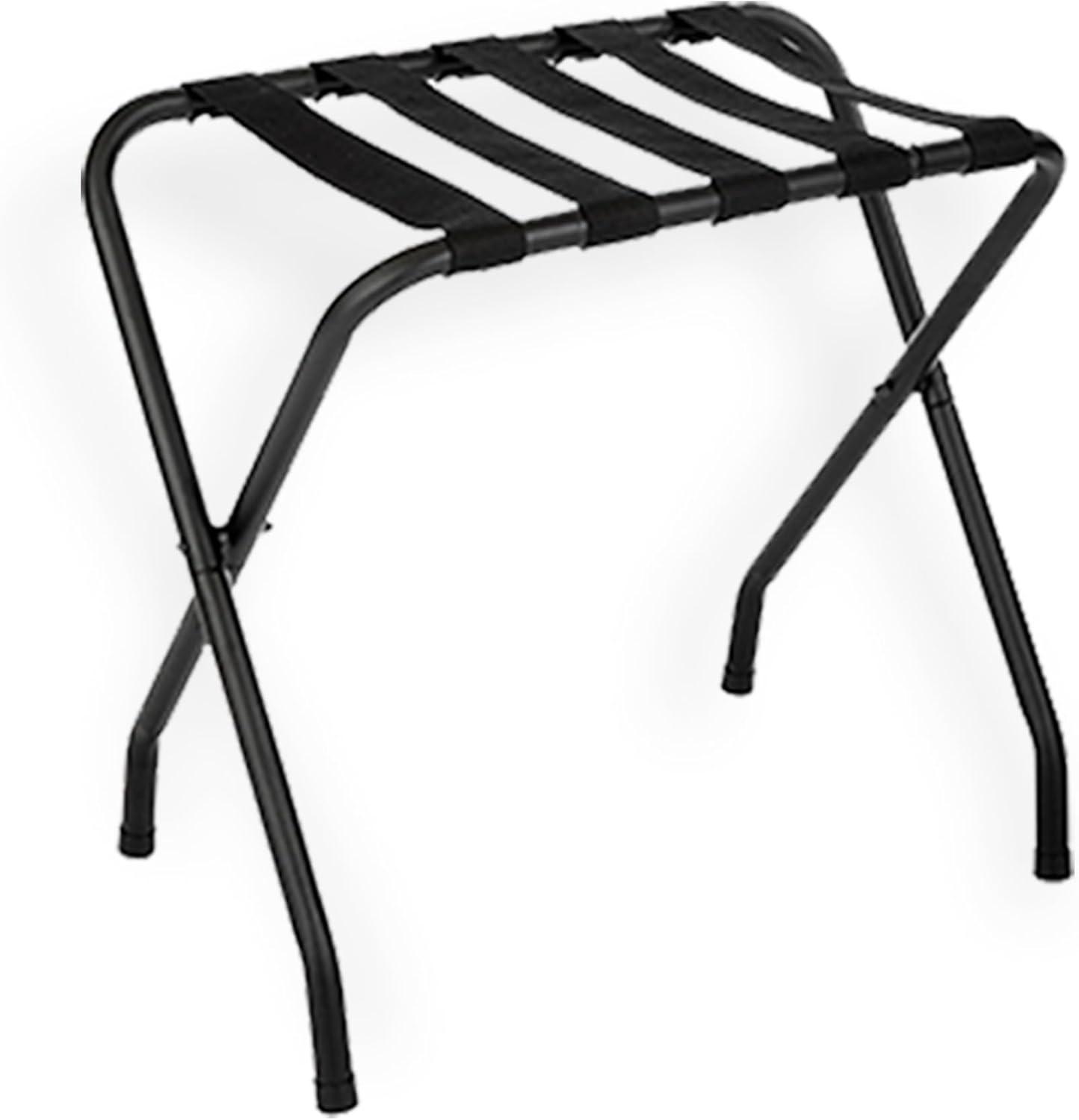 USTECH USTECH Luggage Rack-Double Tier, Assembled, Chrome, Storage Organizer, Pack of 1,