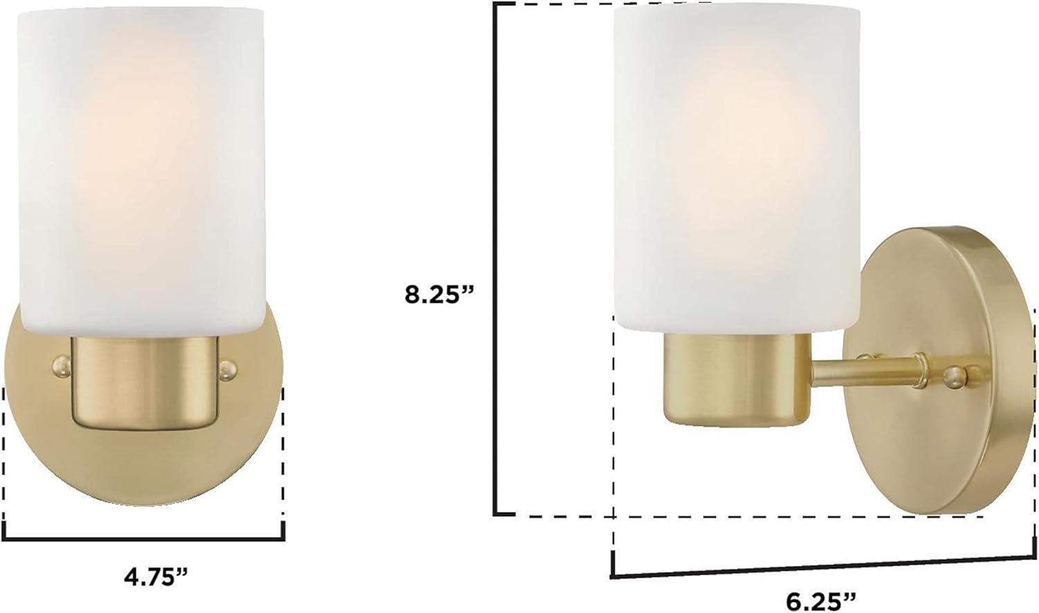 Westinghouse Lighting Westinghouse Sylvestre One-Light Indoor Wall Fixture - 1-Light Champagne Brass