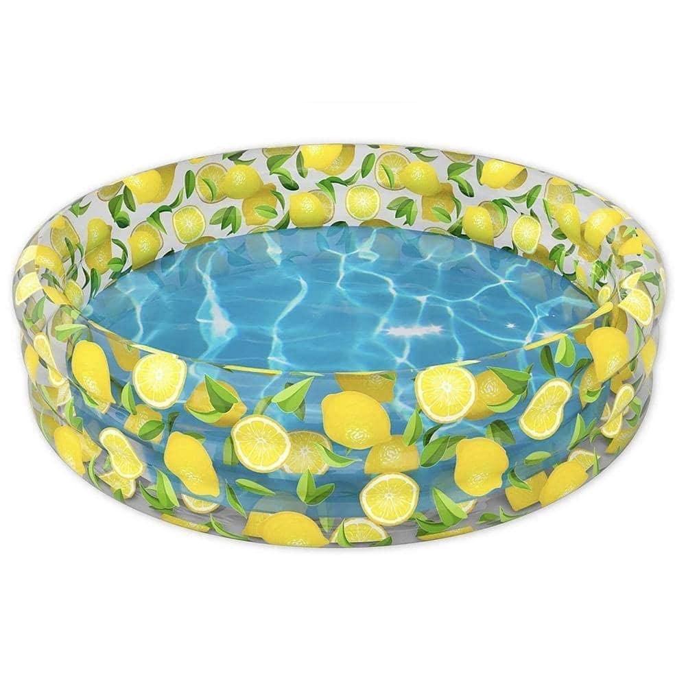HeSLehs Lemon Print Designer Sunning Pool