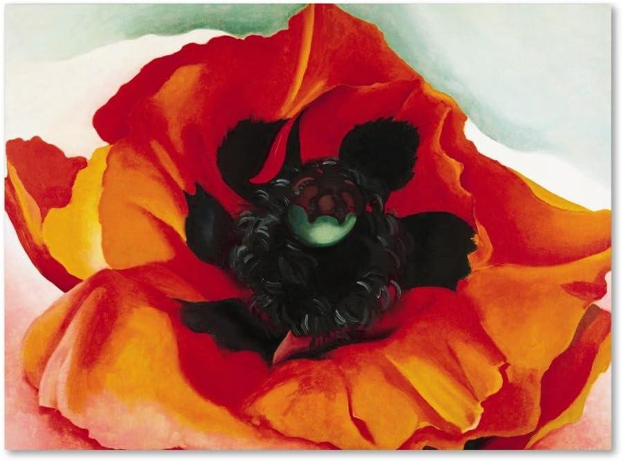 Trademark Fine Art -Georgia O'Keefe 'Poppy' Canvas Art - 18''x24''
