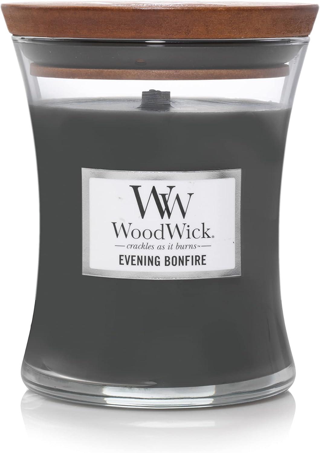 WoodWick Evening Bonfire- Medium Hourglass candle