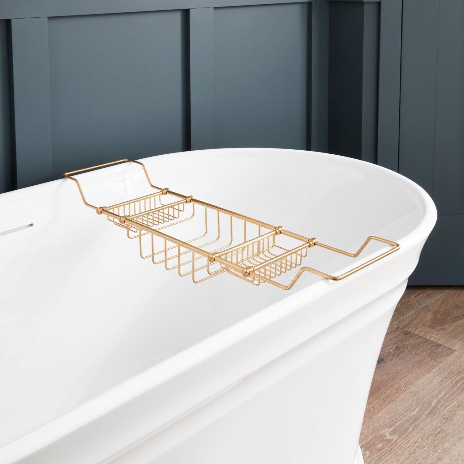 Signature Hardware Nottingham Brass Tub Caddy