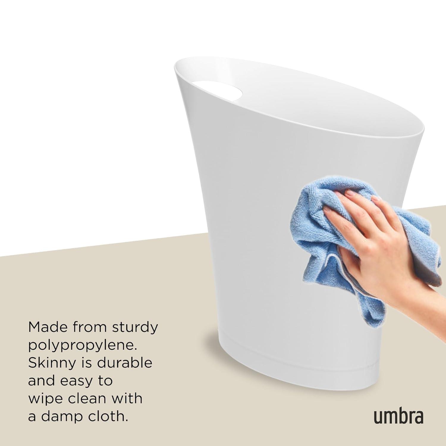 Umbra Skinny Plastic Open Waste Basket - 2 Gallons