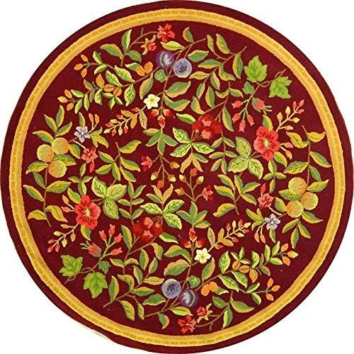 Chelsea HK210 Hand Hooked Area Rug - Black - 8' round - Safavieh.