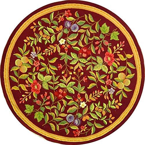 Chelsea HK210 Hand Hooked Area Rug - Black - 8' round - Safavieh.