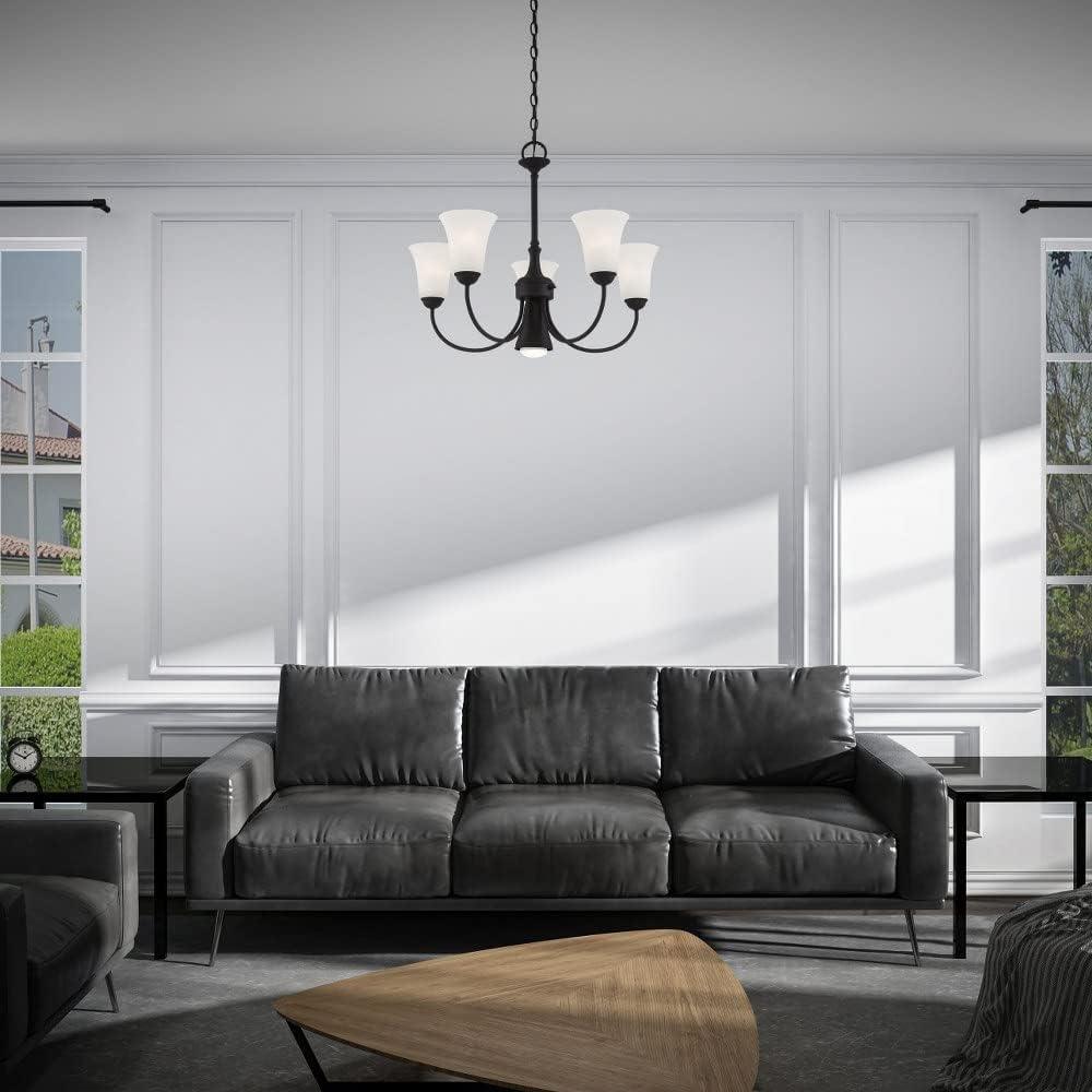 Livex Lighting Ridgedale 5 - Light Chandelier in  Black