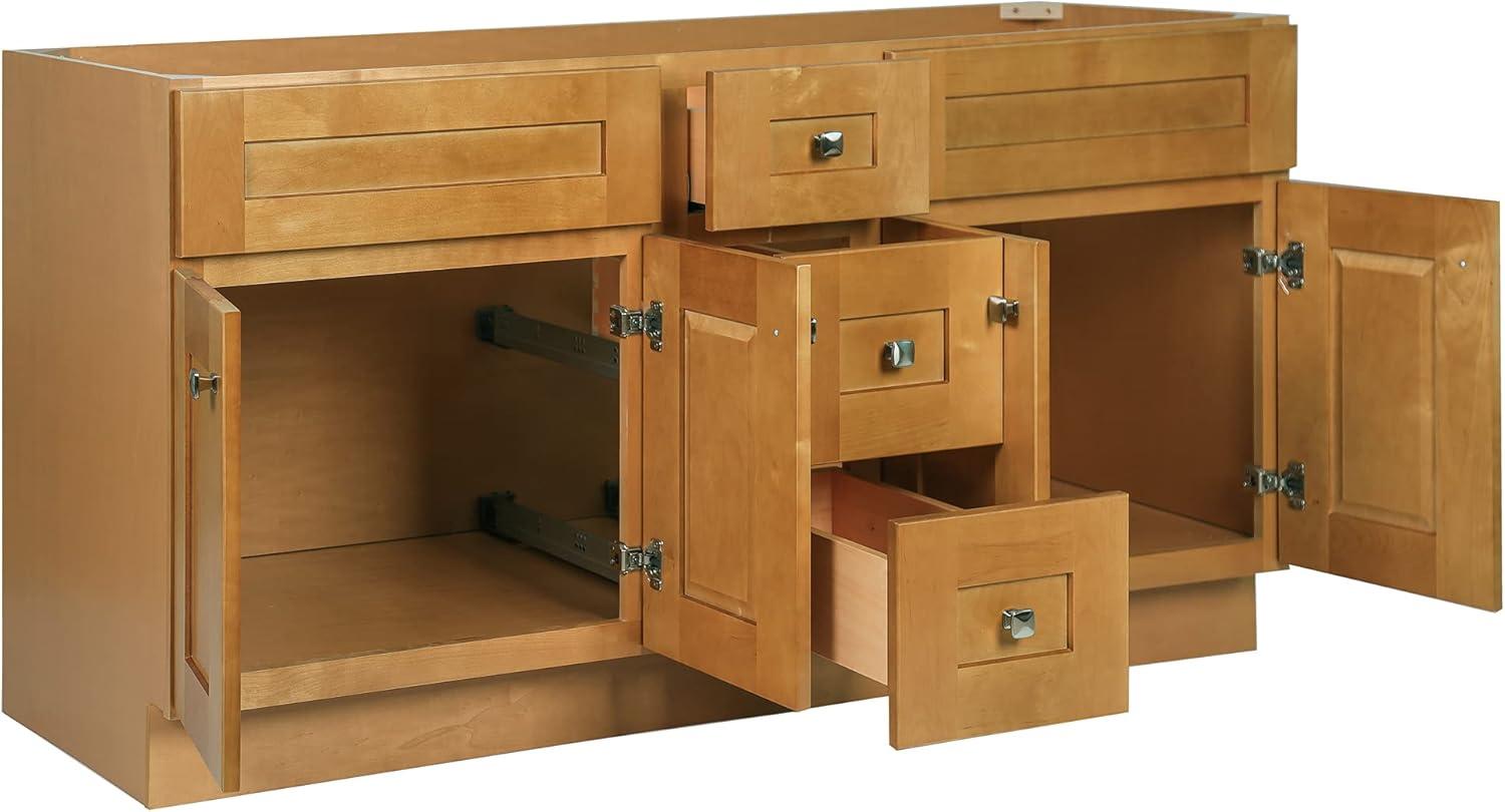 Design House Brookings 60 Inch Bathroom Vanity, Ready to Assemble, Solid Wood, Sherwin Williams – Design House, 599019-