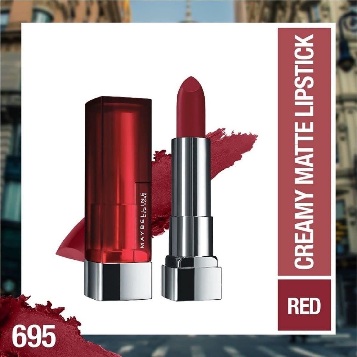 Maybelline Color Sensational Creamy Matte Lip Color - 695 Divine Wine - 0.15oz