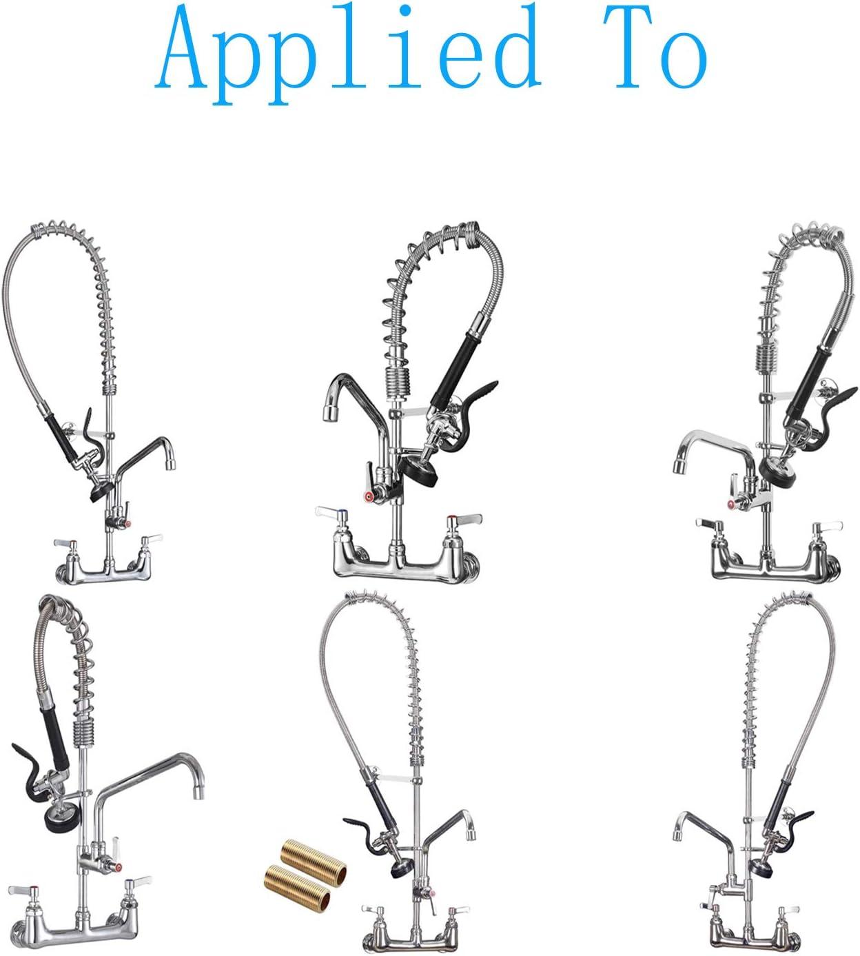 KWODE Pre-rinse Hose 38 Inch Flexible Stainless Replacement Hose for All Brand Commercial Kitchen Sink Faucet with 7/8”-20NPT Female Thread (96CM/38”)