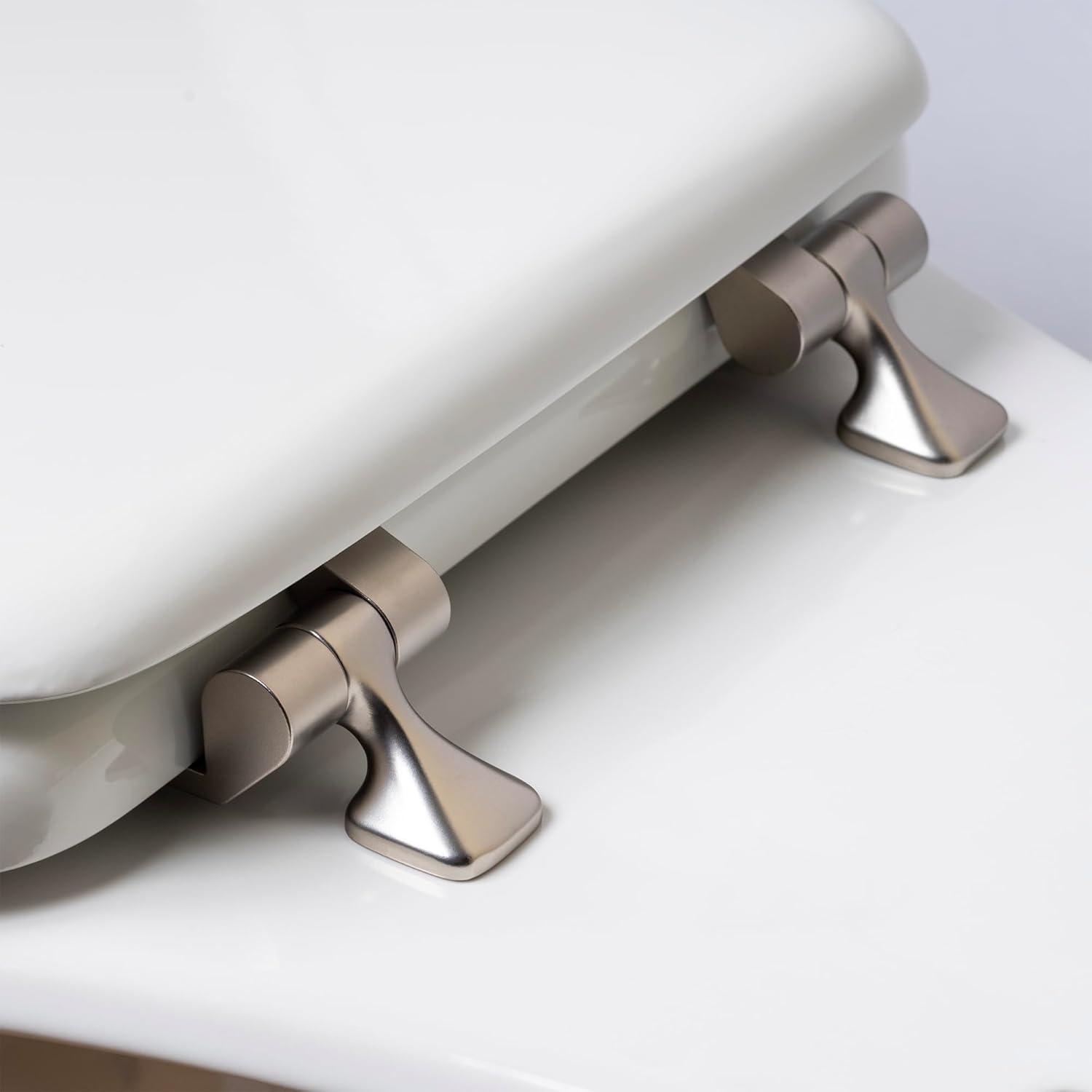Mayfair by Bemis 7M844BN 000 Mayfair 44CP Featuring STAY-TITE Seat Fastening System & Hinges, ROUND, White