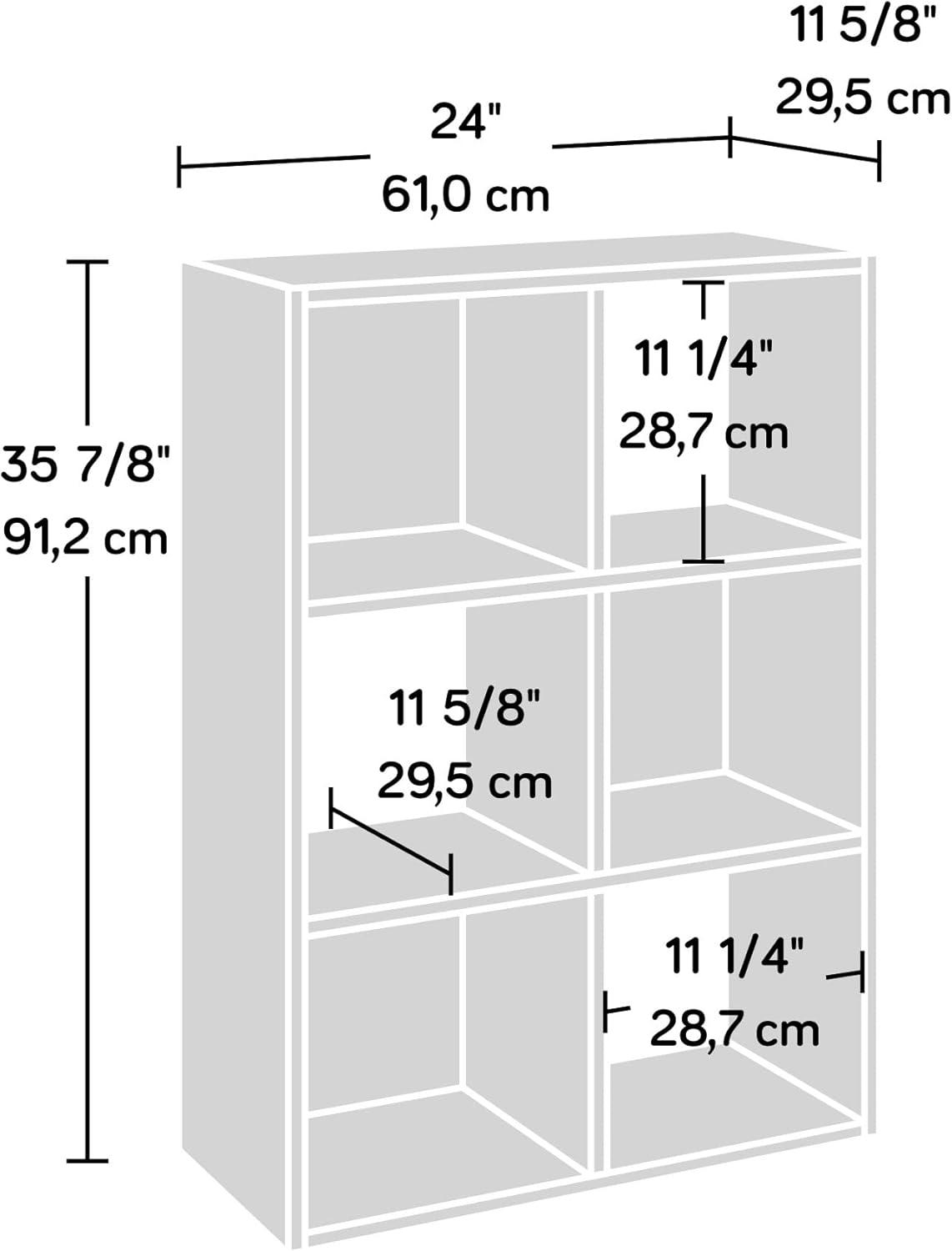Solutions by Sauder 6-Cube Organizer Storage Cubby Unit in White, White Finish