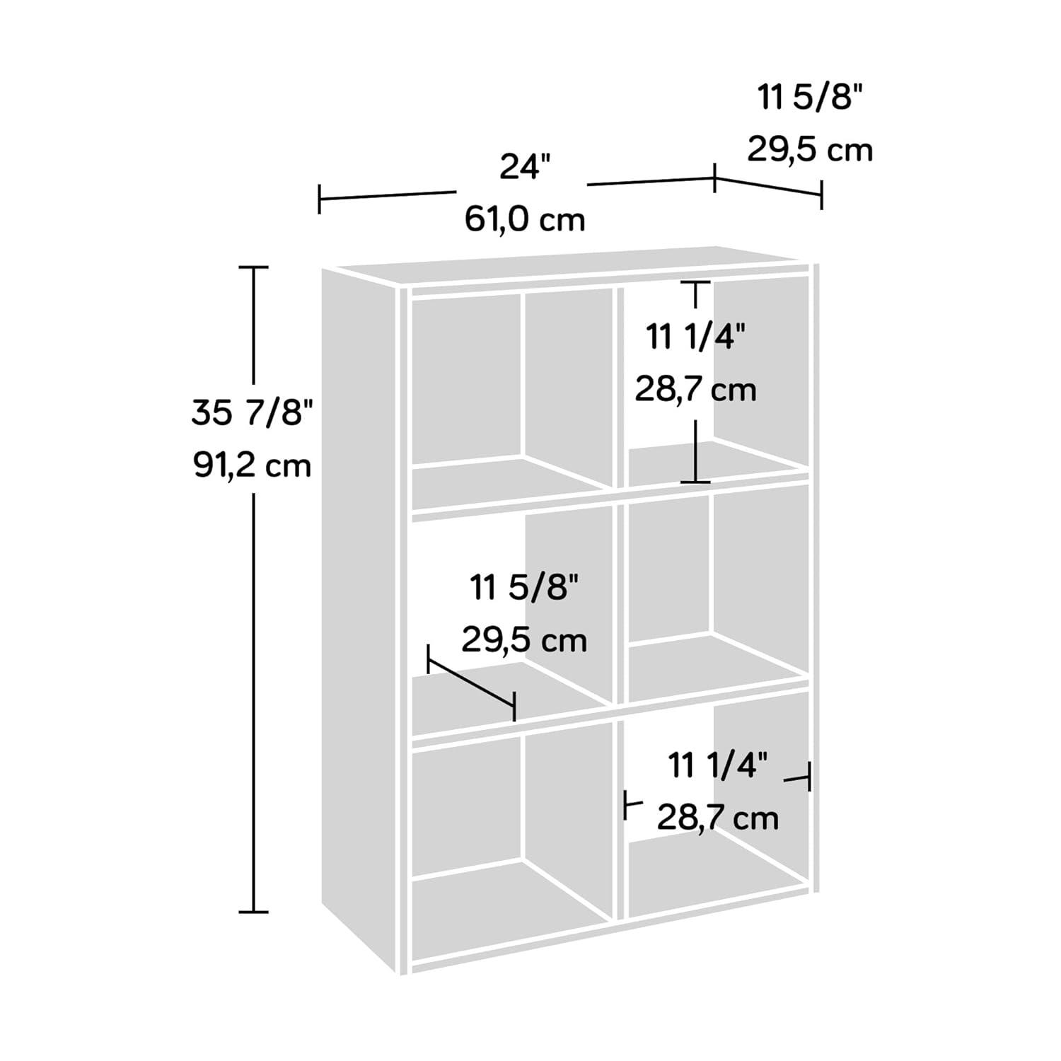 Solutions by Sauder 6-Cube Organizer Storage Cubby Unit in White, White Finish