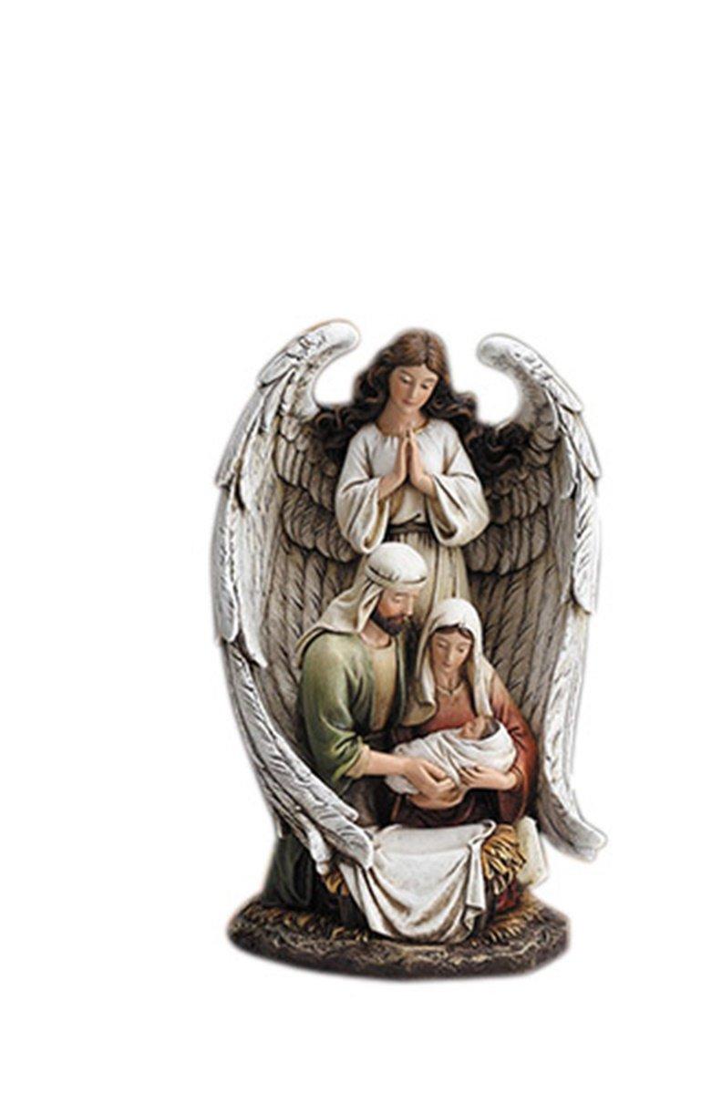 Guardian Angel with Holy Family Figure