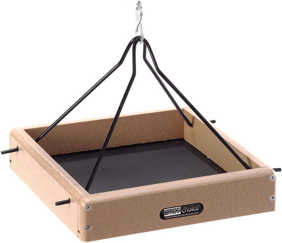 Birds Choice Hanging Platform Bird Feeder in Recycled Plastic Small