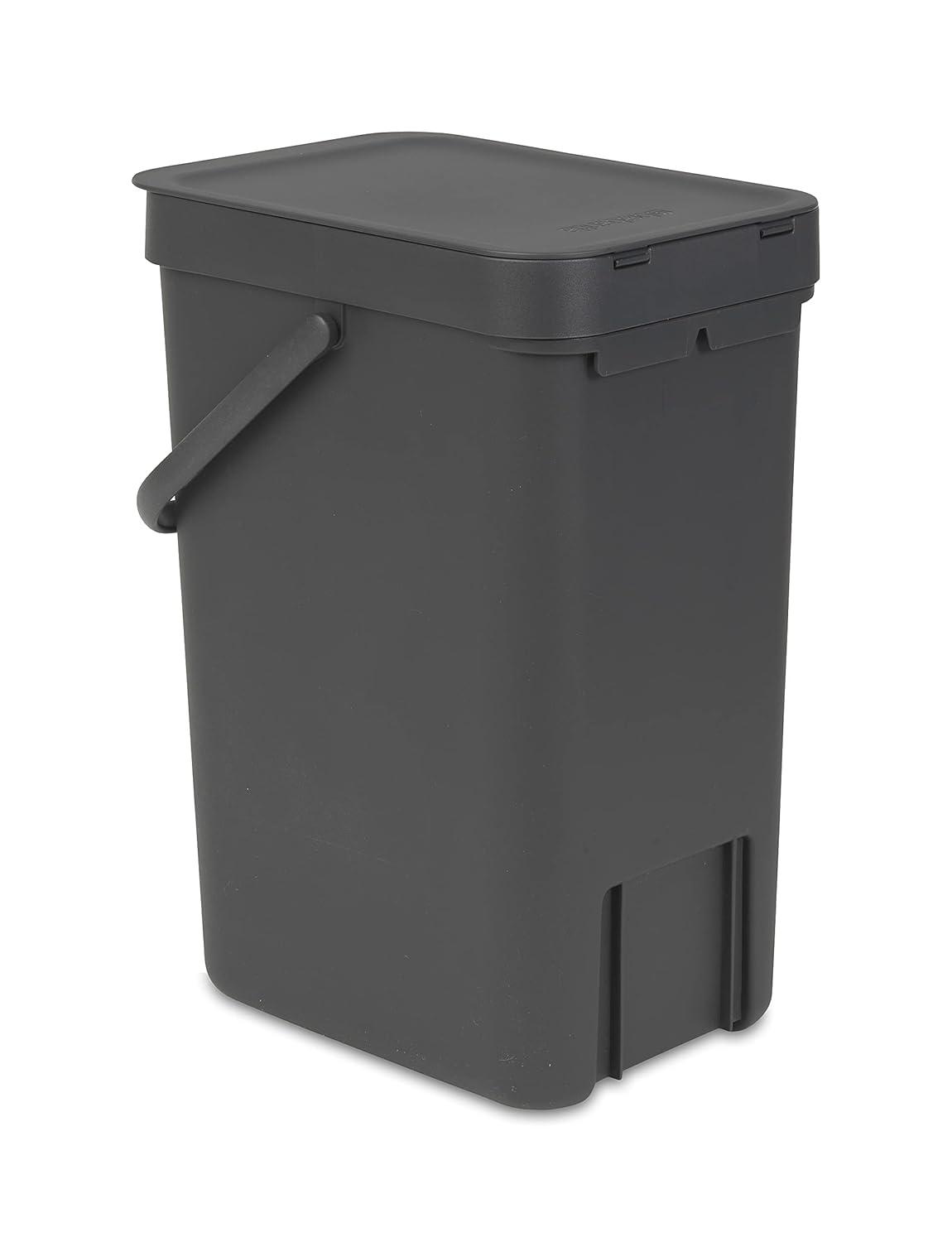 Brabantia Sort & Go Plastic Recycling Bin, 3.2 Gallon