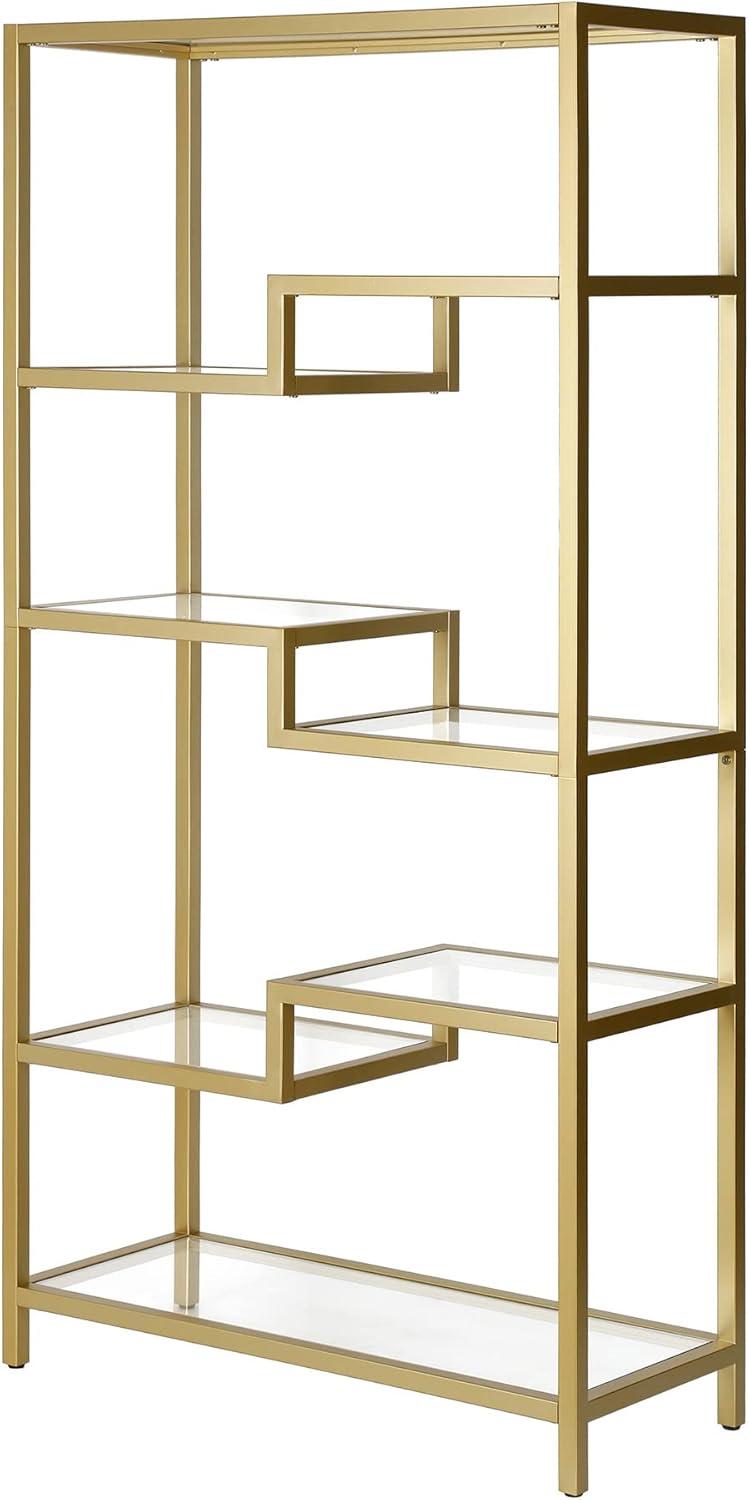 Evelyn&Zoe Contemporary Metal 4-Tier Bookcase
