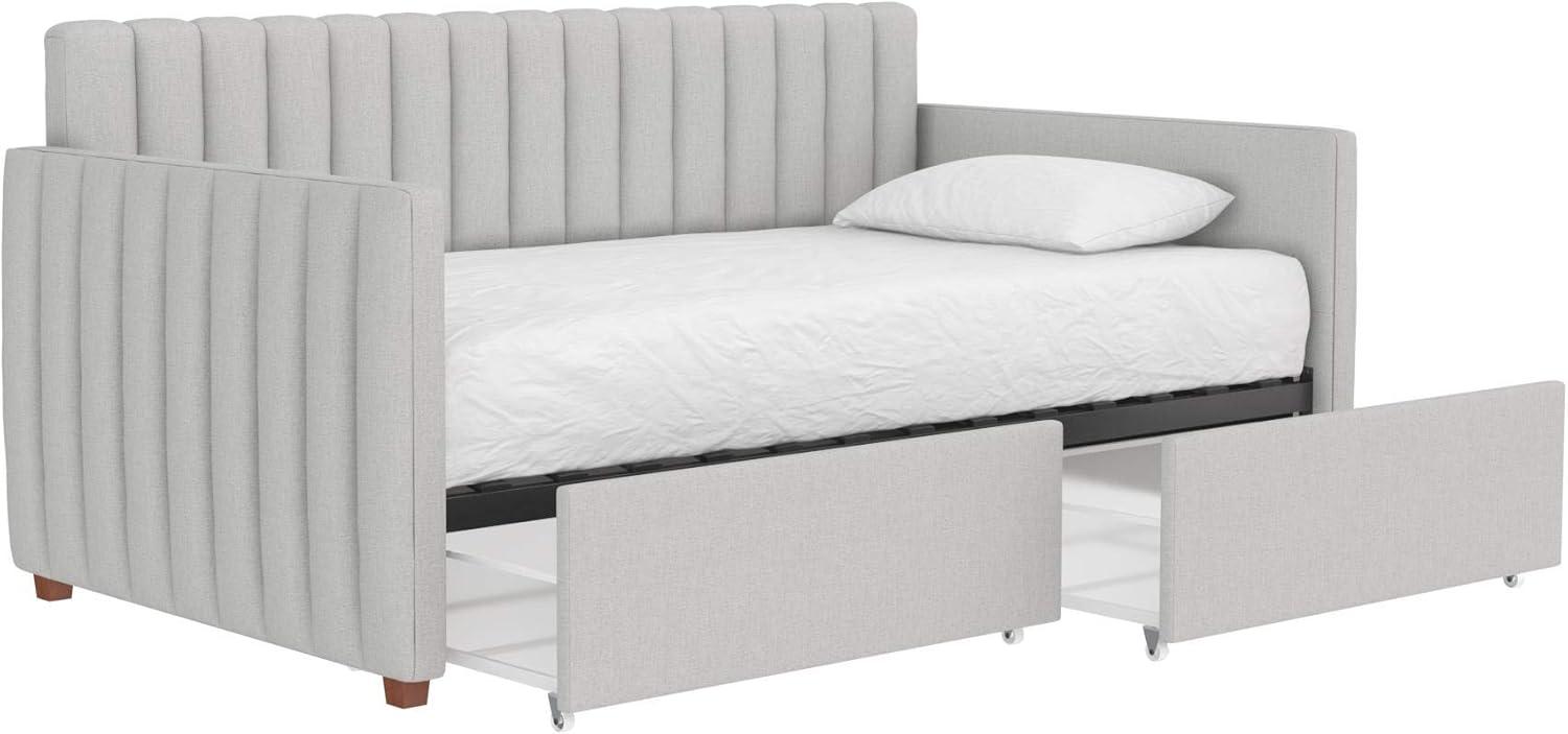 Brittany Upholstered Unfinished Platform Storage Bed