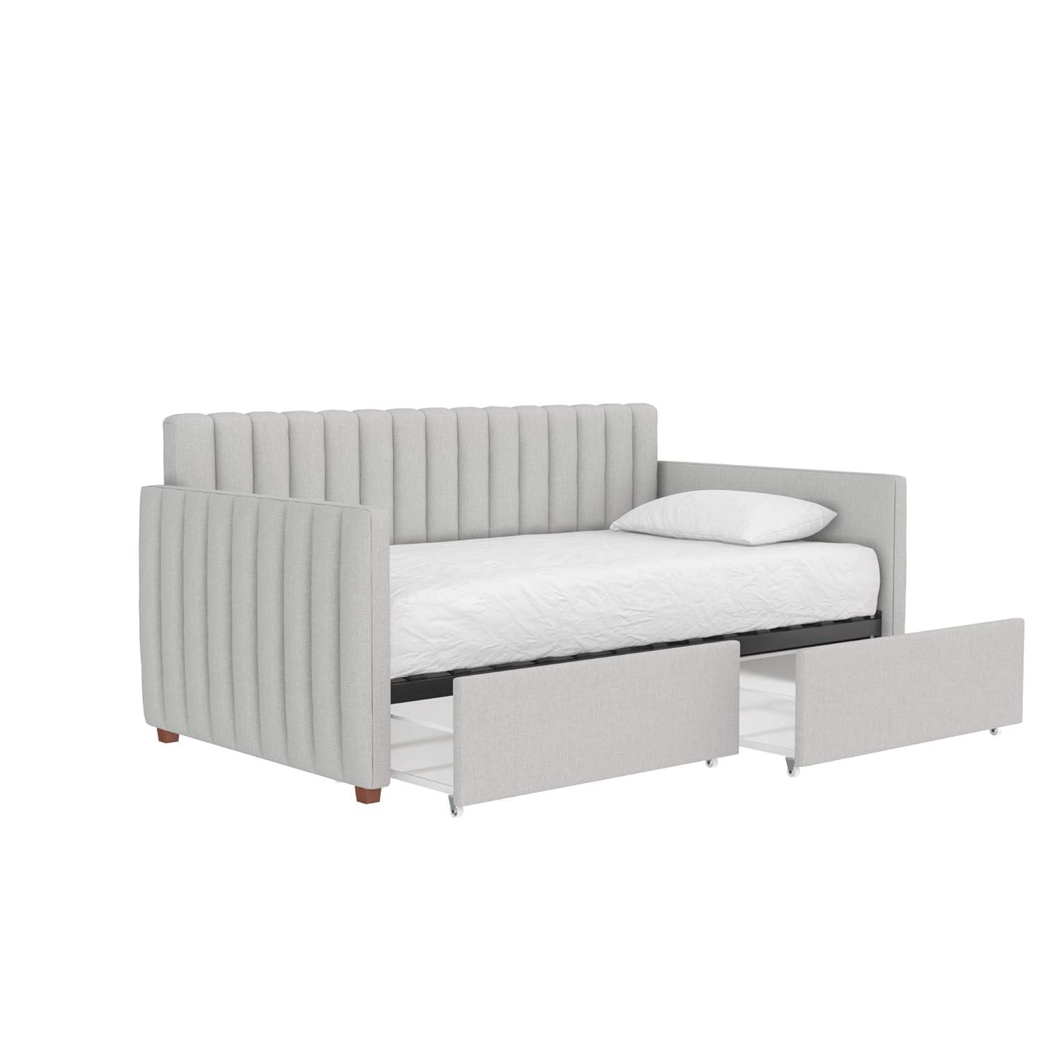 Brittany Upholstered Unfinished Platform Storage Bed
