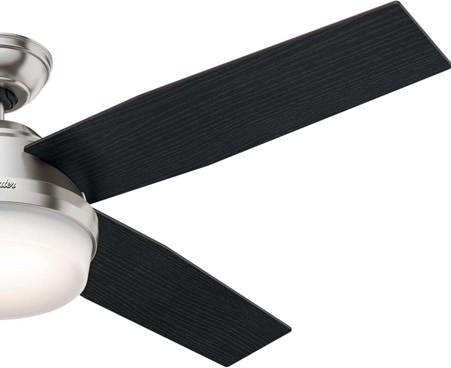 Dempsey 52" 4 - Blade Contemporary Indoor Ceiling Fan with Lights and Remote