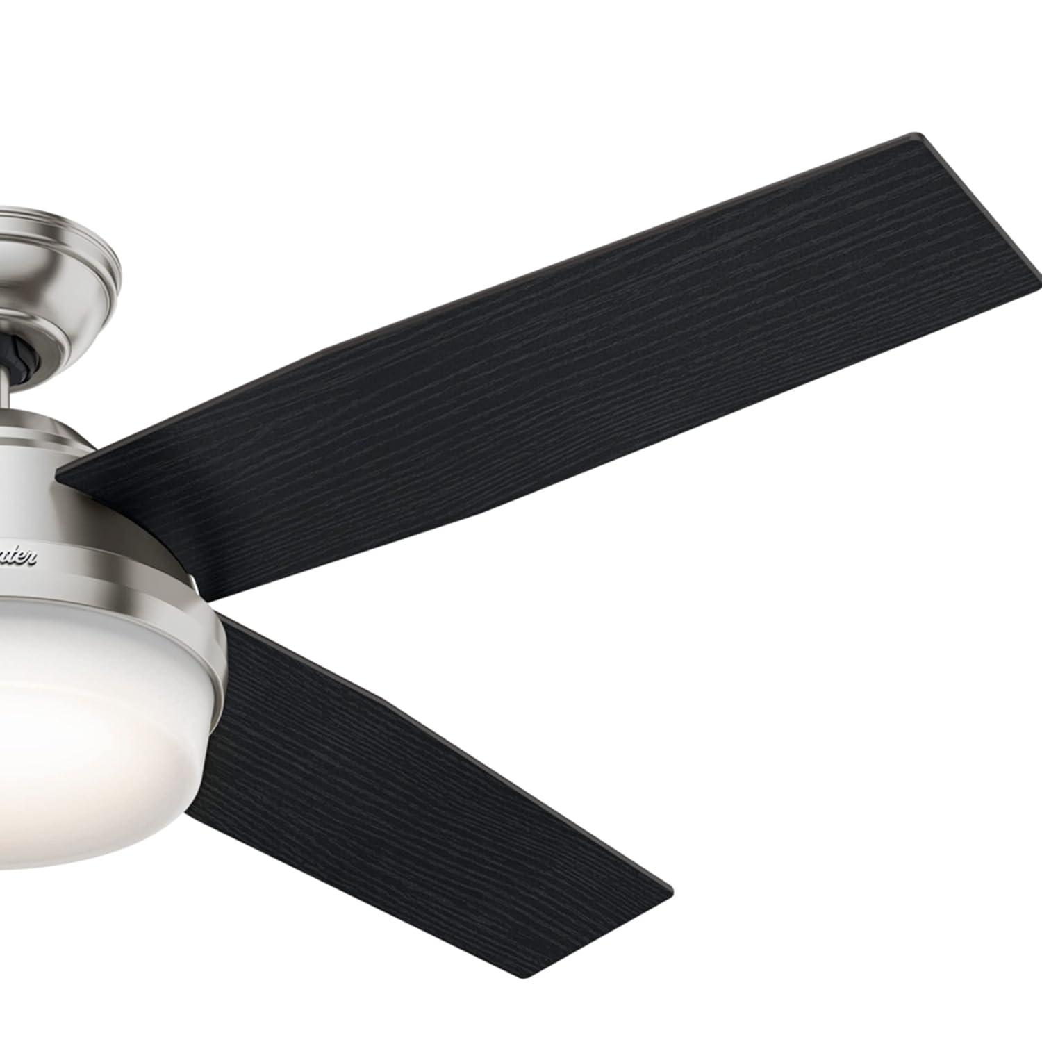 Dempsey 52" 4 - Blade Contemporary Indoor Ceiling Fan with Lights and Remote