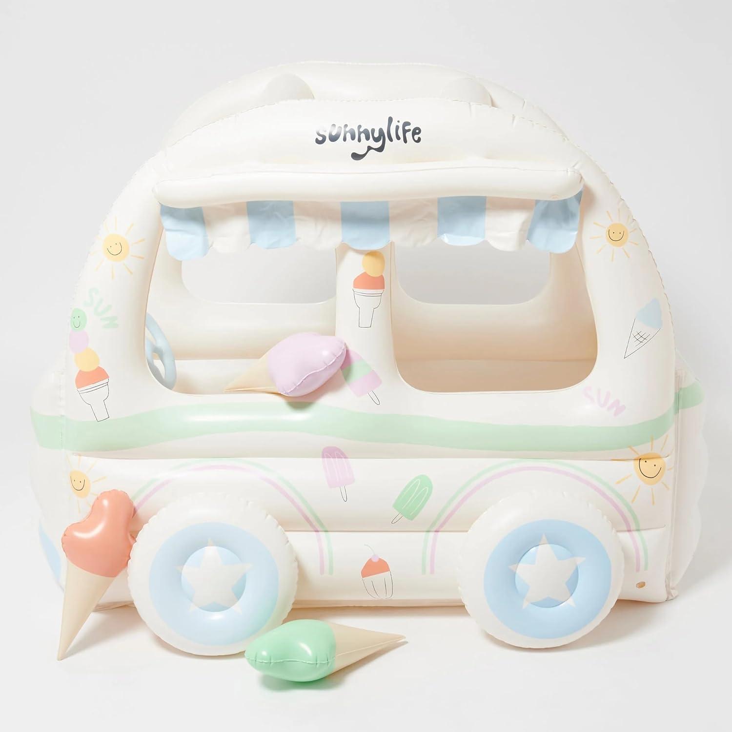 SunnyLife Inflatable Multi-Color Playhouse with Ice Creams