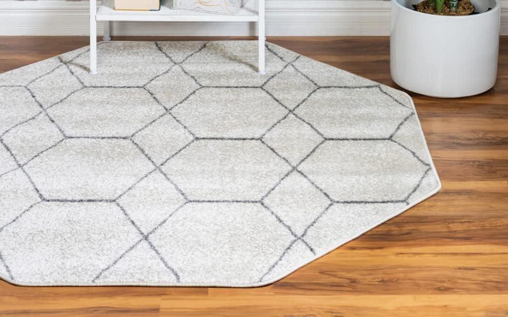 Unique Loom Trellis Frieze Geometric Trellis Indoor Woven Area Rug