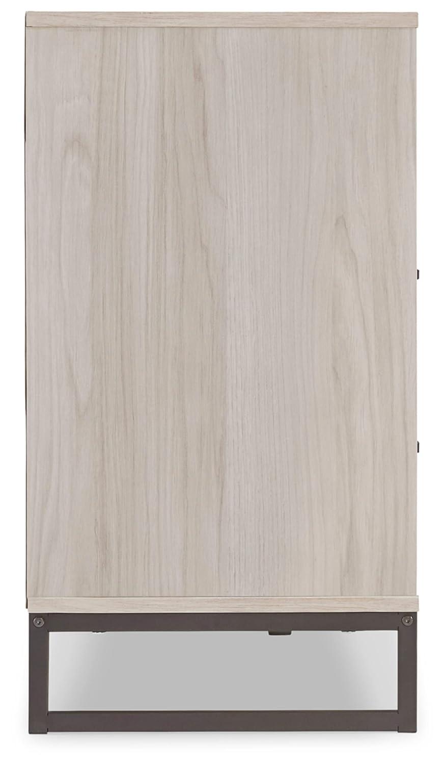 Signature Design by Ashley Contemporary Socalle 6 Drawer Dresser, Light Natural